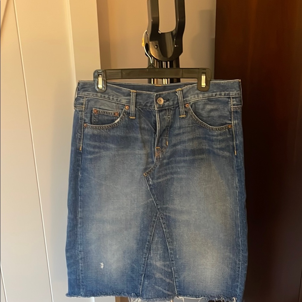 GAP Blue Denim A-Line Skirt